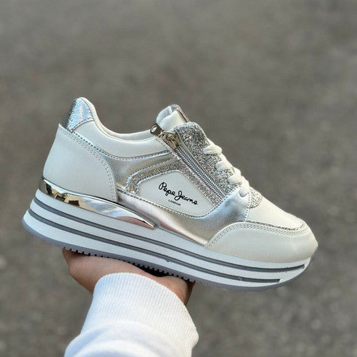 PEPE JEANS BRANCO CINZA